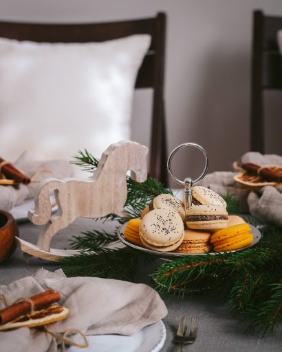 Sausainiai  „Macarons” -  kalėdinis asorti