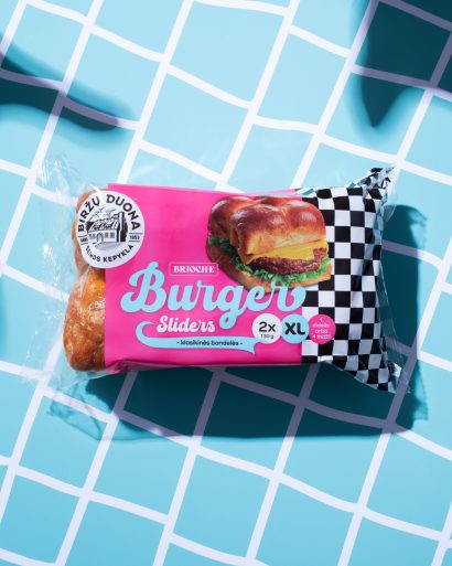 „Brioche burger sliders“ mėsainių bandelės