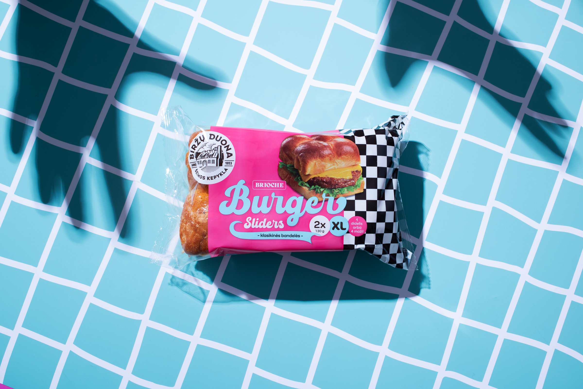 „Brioche burger sliders“ mėsainių bandelės