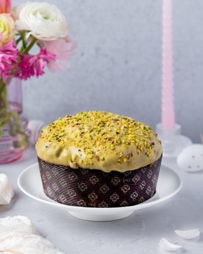 Pyragas „Panettone“ su pistacijų įdaru