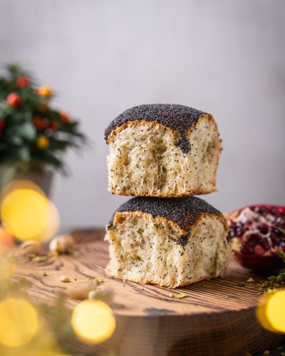 Plėšomos bandelės „Brioche“ su aguonomis
