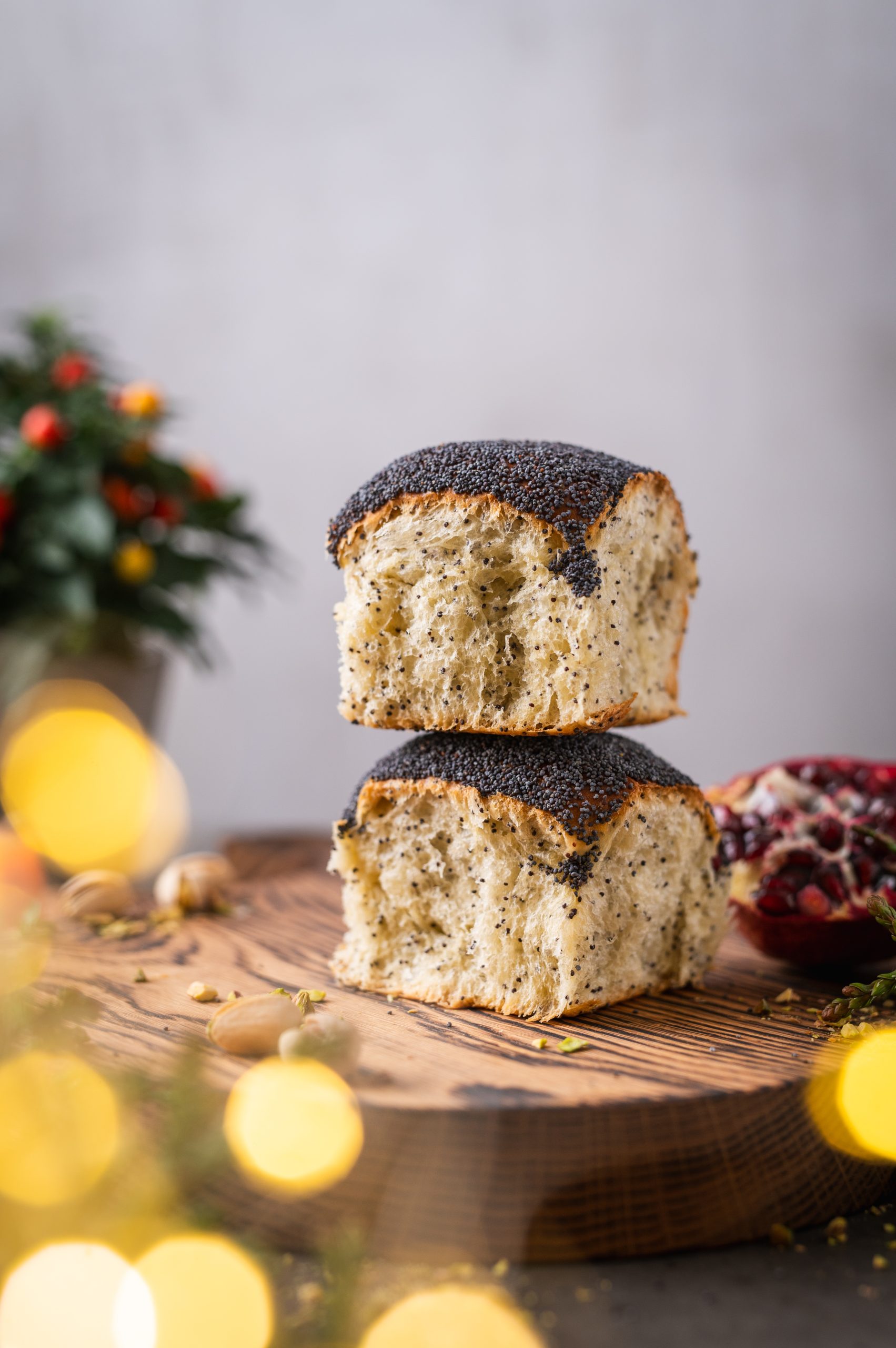 Plėšomos bandelės „Brioche“ su aguonomis